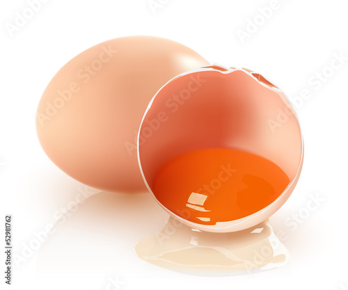 Two brown eggs
