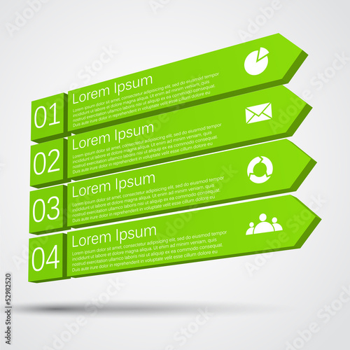 Business project template with arrows and text areas