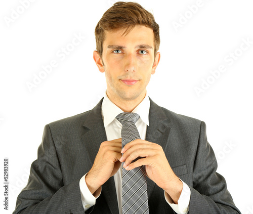 Portrait of young businessm...