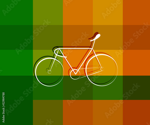 Sports Bicycle symbol design on texture background