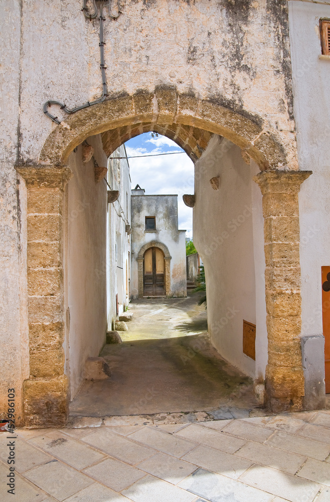 Naklejka premium Historical palace. Presicce. Puglia. Italy.