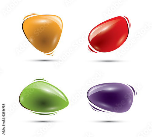 Four speech bubbles