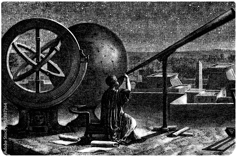 Fototapeta premium Ancien Egypt - Alexandrian Astronomer