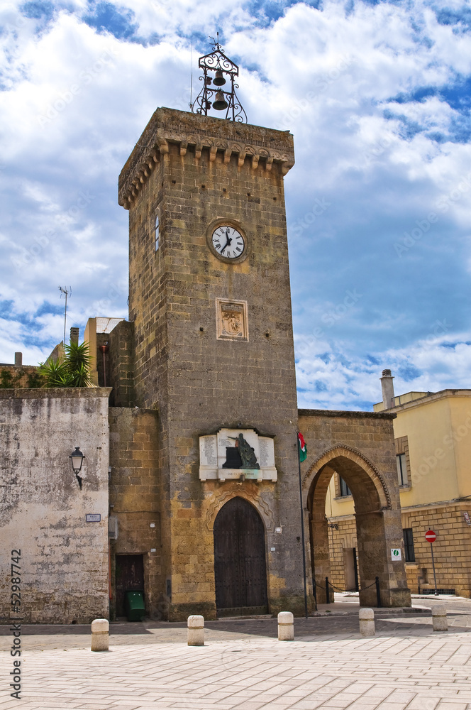 Clocktower. Ugento. Puglia. Italy.
