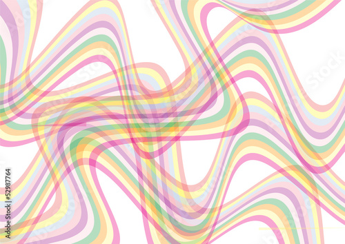 Multicolor wave background, vector