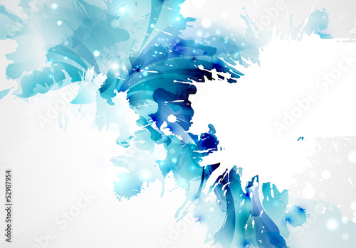 Abstract artistic Background forming by blots