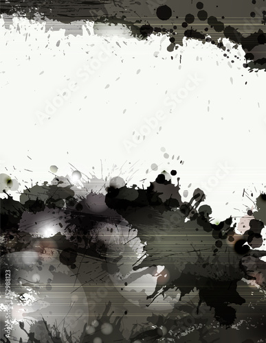 grunge background with black splatters and spots
