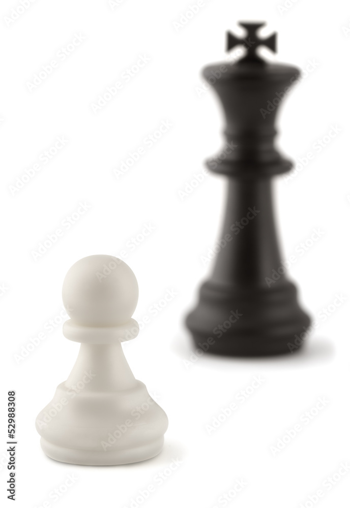 Chess combination - white pawn against black king Chess combination - white pawn against black king