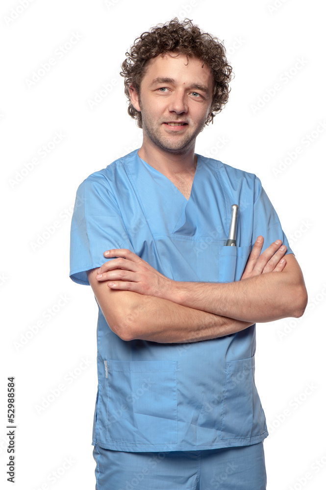 isolated shot of male doctor on white background isolated shot of male doctor on white background