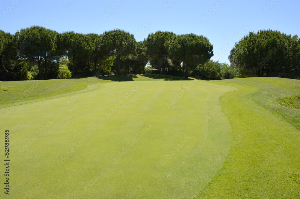 Near the hole in Andalusia golf course