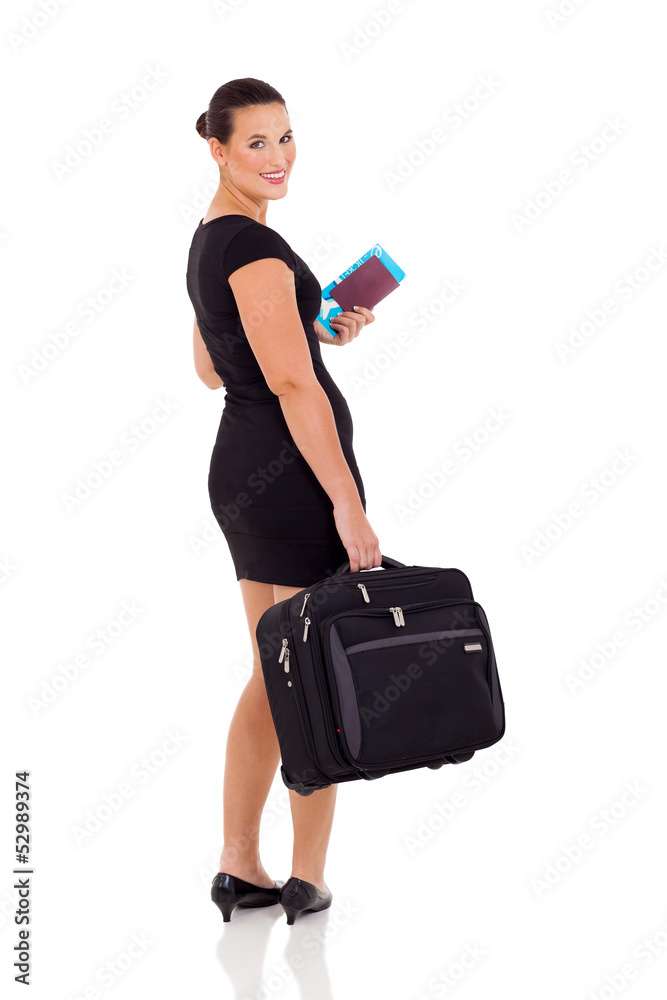 beautiful businesswoman going on business trip beautiful businesswoman going on business trip