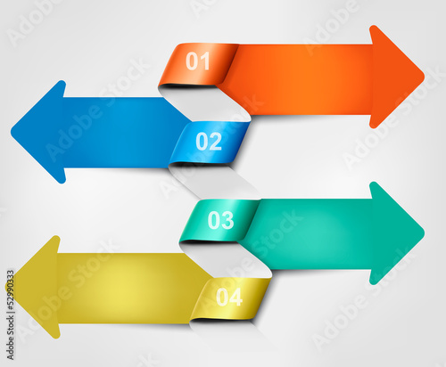 Set of info graphics banners. Vector