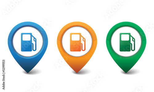 Gas pump icon vector illustration
