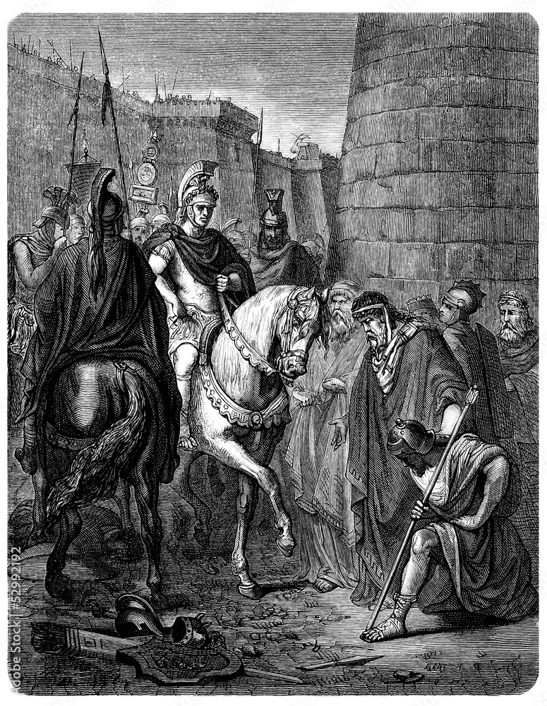 Obraz premium Ancient Rome : Legion conquering Greece