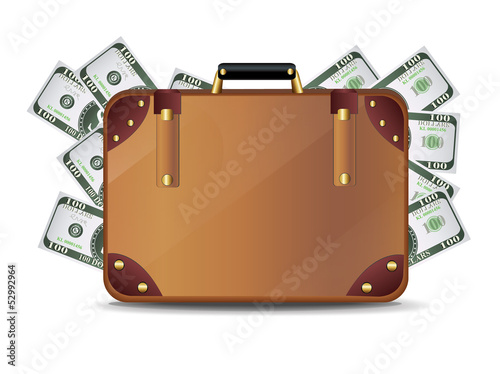 Suitcase full of money