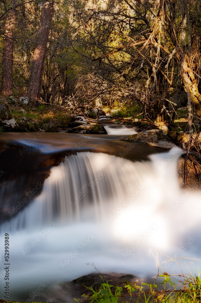 Waterfall in deep forest