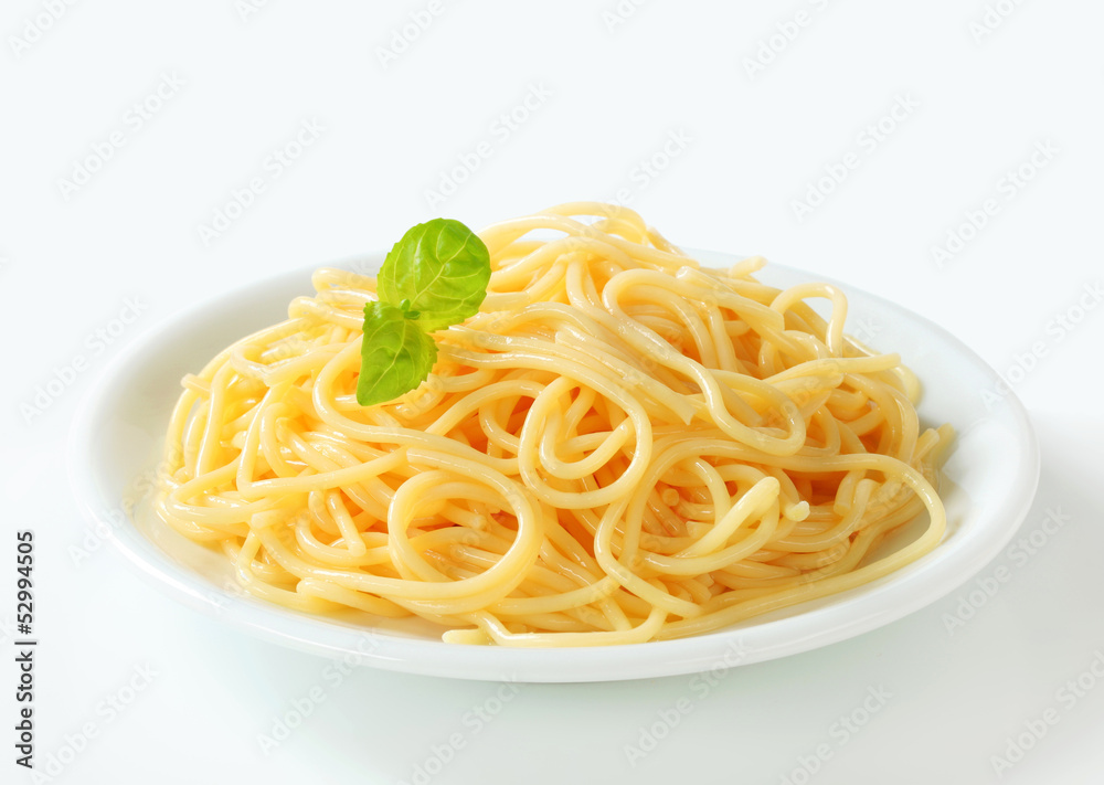 Boiled spaghetti