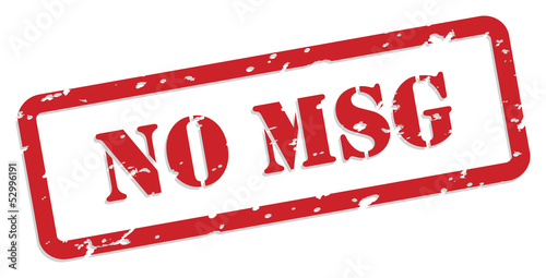 No MSG Rubber Stamp