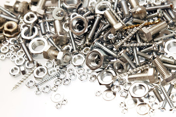 Metal nuts and bolts