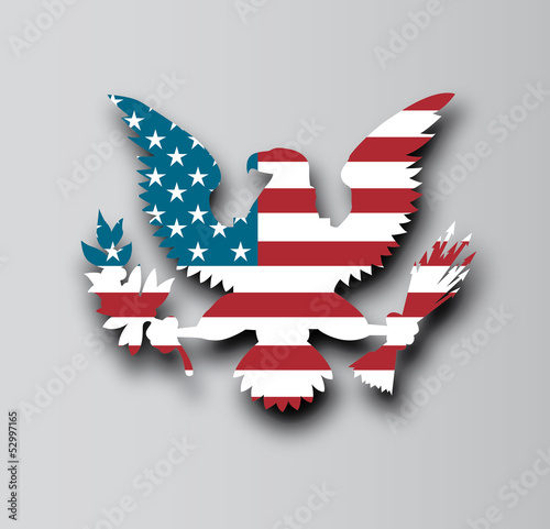 flag eagle design