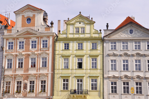 Hausfassade in Prag, Tschechische Republik