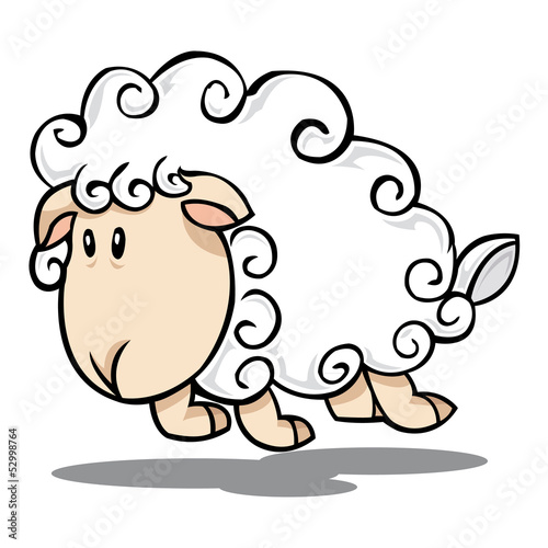 Illustration of a jump sheep