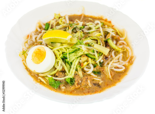 Asam Laksa Rice Noodles