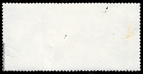 Blank post stamp