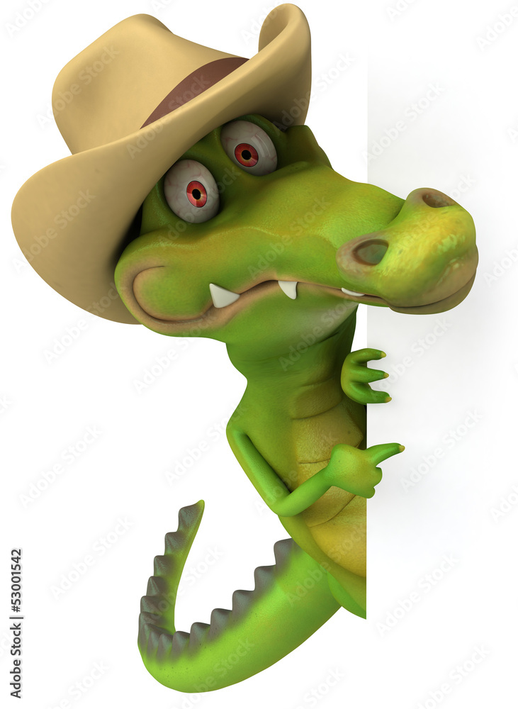 Fototapeta premium Fun crocodile