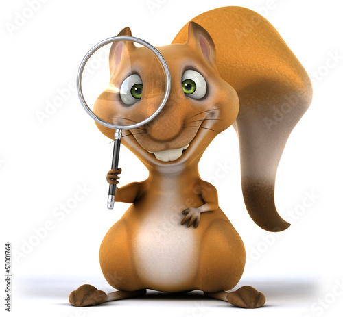 Fototapeta Naklejka Na Ścianę i Meble -  Fun squirrel