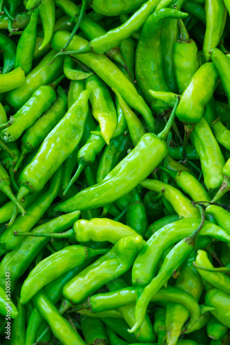 Fresh green pepper background