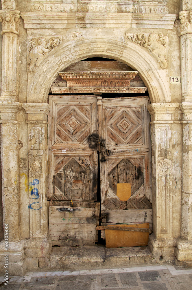 Venezianische Tür in der Altstadt von Rethymno
