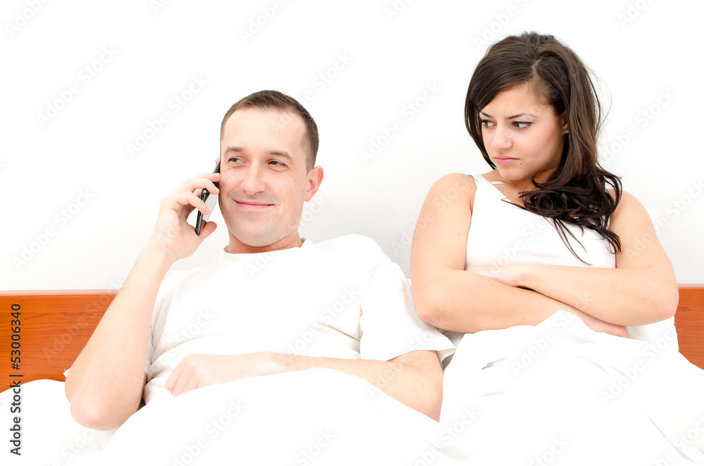 Young couple in bed Young couple in bed