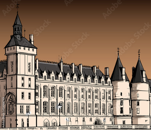 The castle of  Conciergerie