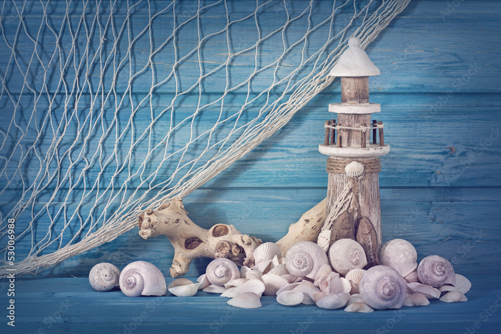 Naklejka premium Marine life decoration