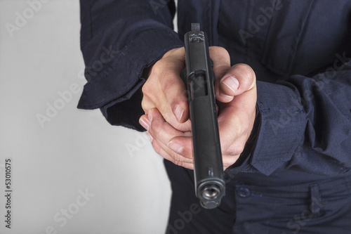 policeman gun