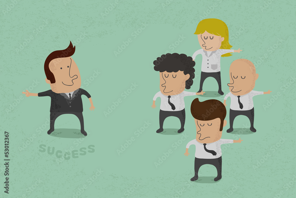 Business man opposition , eps10 vector format Business man opposition , eps10 vector format