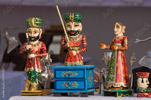 Fotografia Statuette in market, Pushkar, India