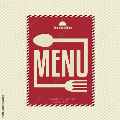 Restaurant Menu Card Design template