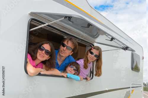 Family vacation, RV (camper) travel with kids