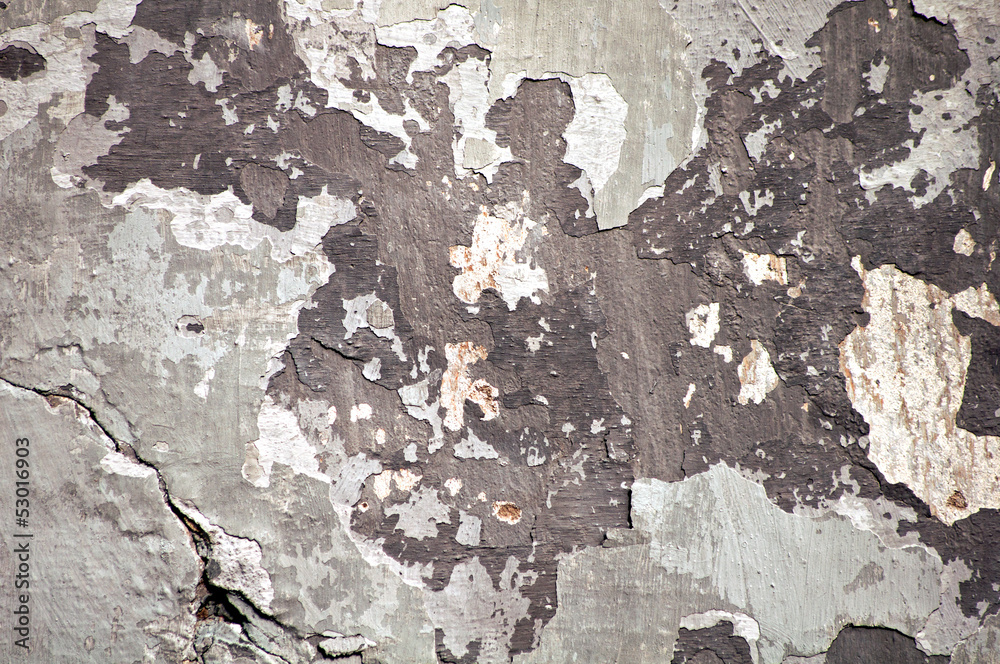 Fototapeta premium black and white ragged old wall background