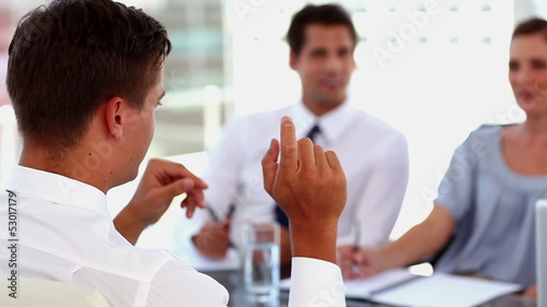 Man having a job interview