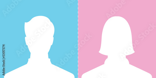 male and female profile picture