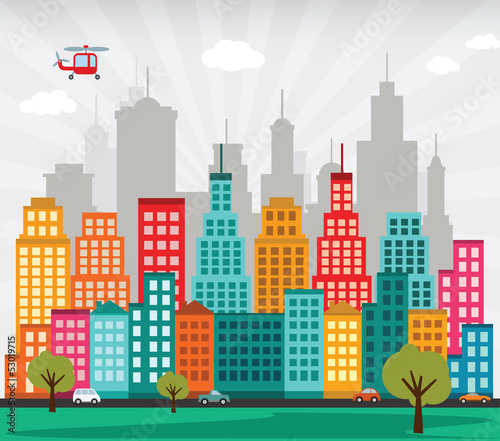Colorful city