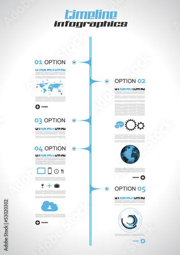 Infographic elements - set of paper tags,