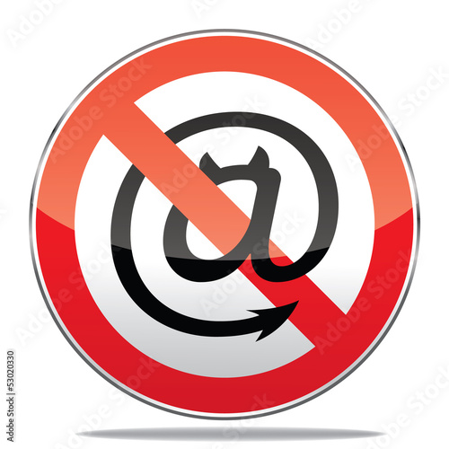 Spam warning sign