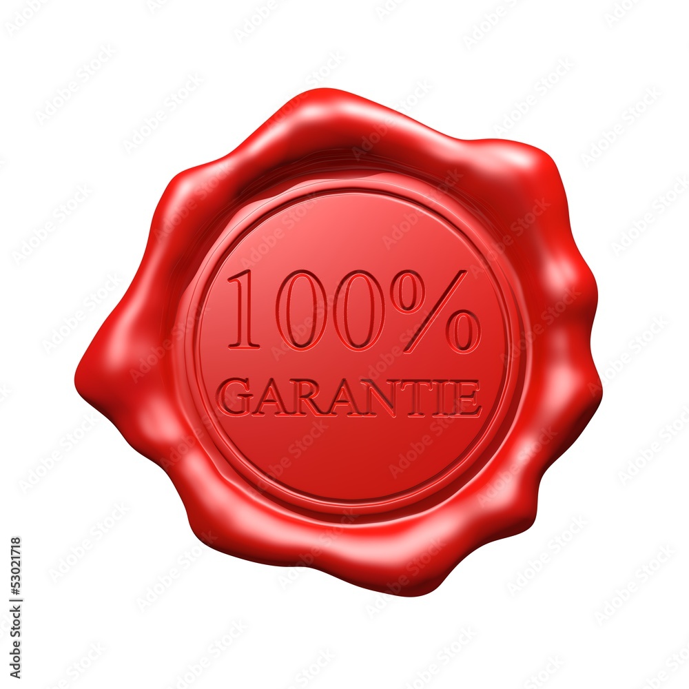 Red Wax Seal - 100% Garantie