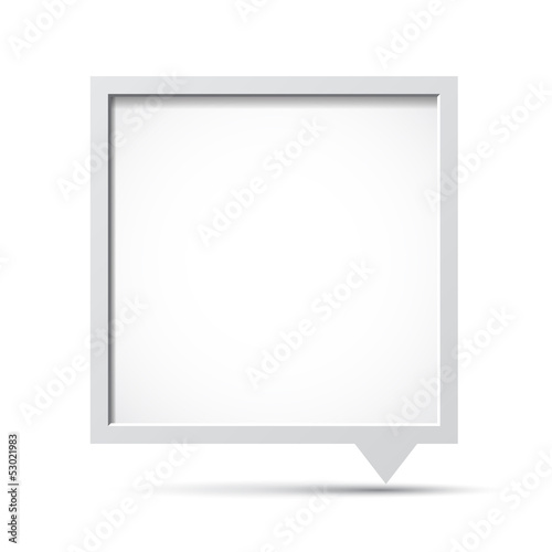 3D bubble talk frame.
