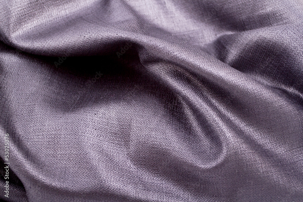 folds of gray fabric