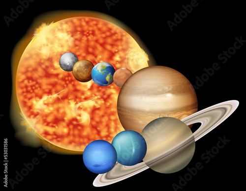 Sun and planets